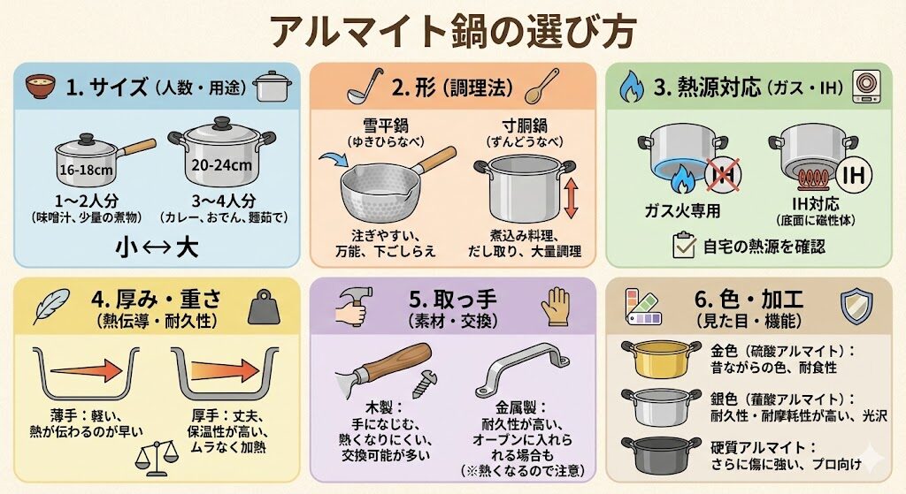 アルマイト鍋のおすすめ3選！特徴や選び方も紹介！